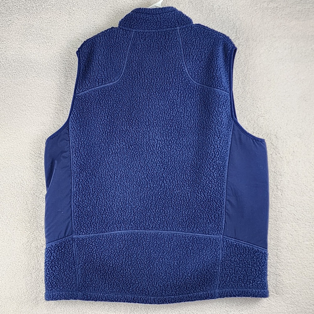 Vineyard Vines Sherpa Fleece‎ Vest Mens XL Blue Full Zip Coastal Preppy Gorpcore - Picture 5 of 10